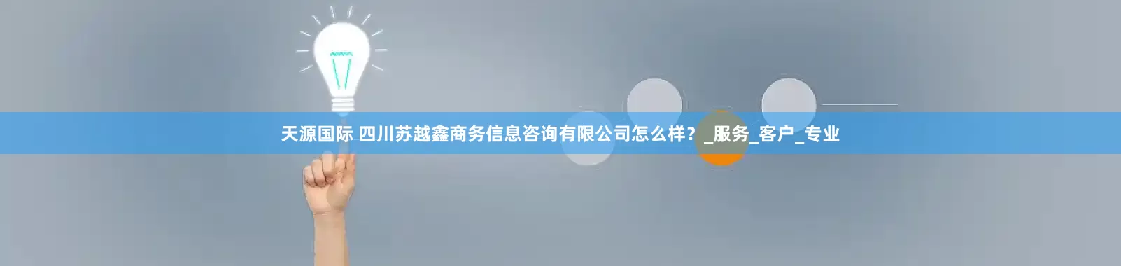天源国际 四川苏越鑫商务信息咨询有限公司怎么样？_服务_客户_专业