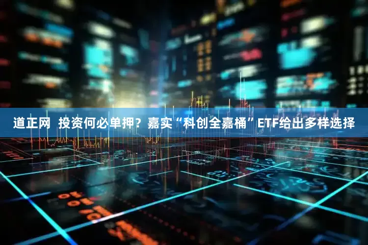 道正网  投资何必单押？嘉实“科创全嘉桶”ETF给出多样选择